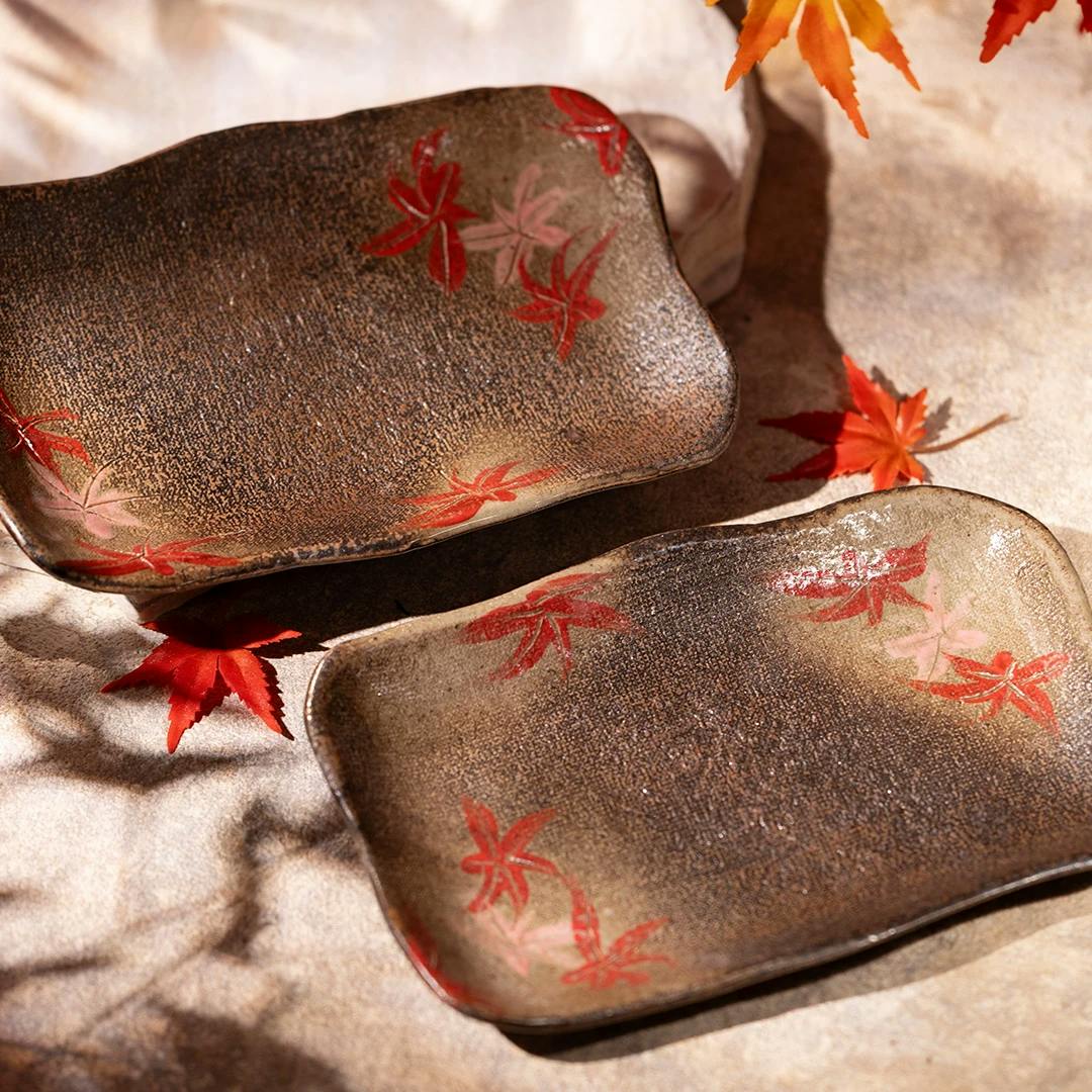 Momiji Plate Pair