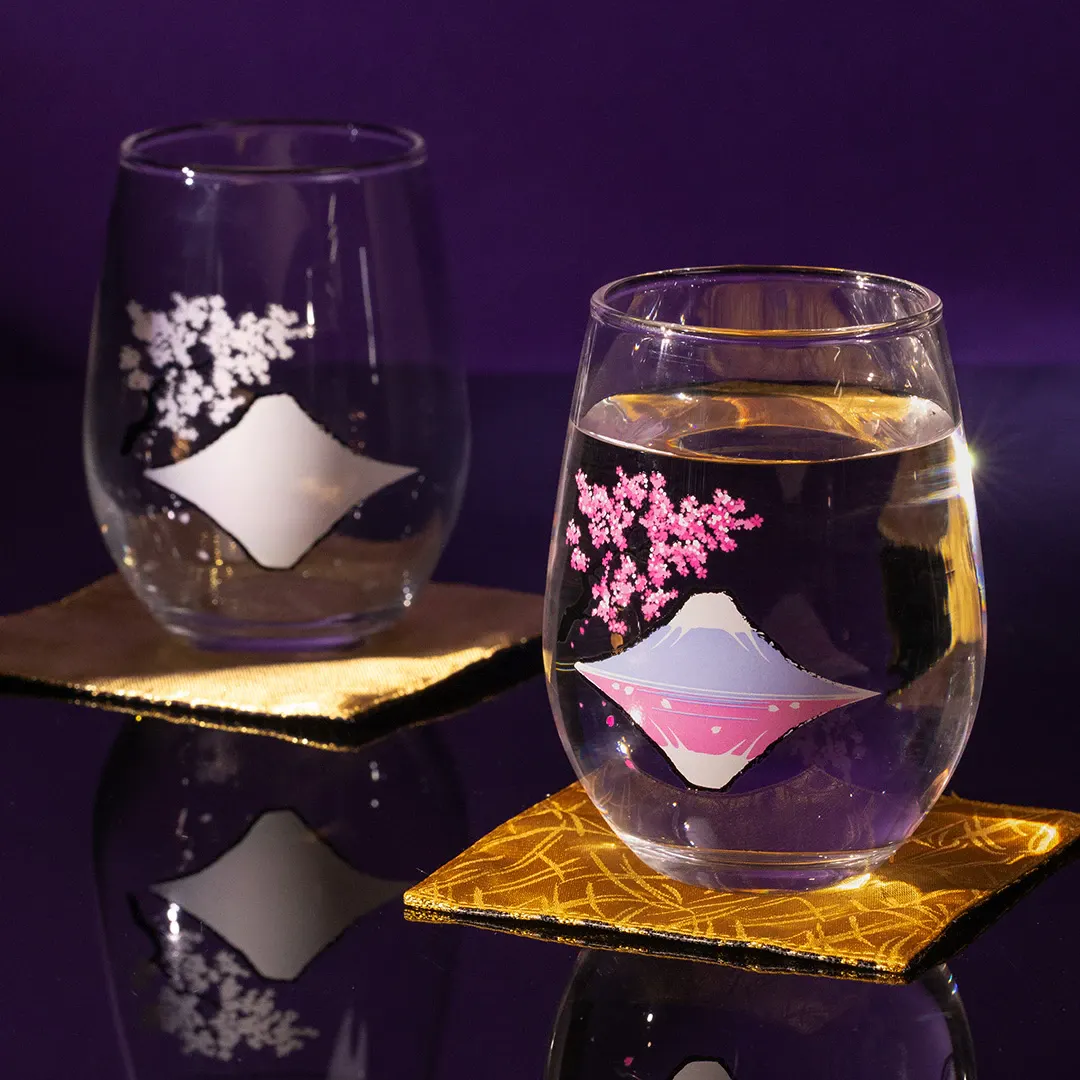 Sakura Color-Changing Glass Pair