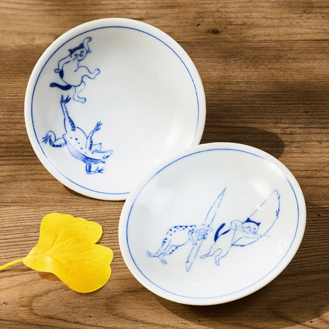 Neko Choju-Giga Plate Set