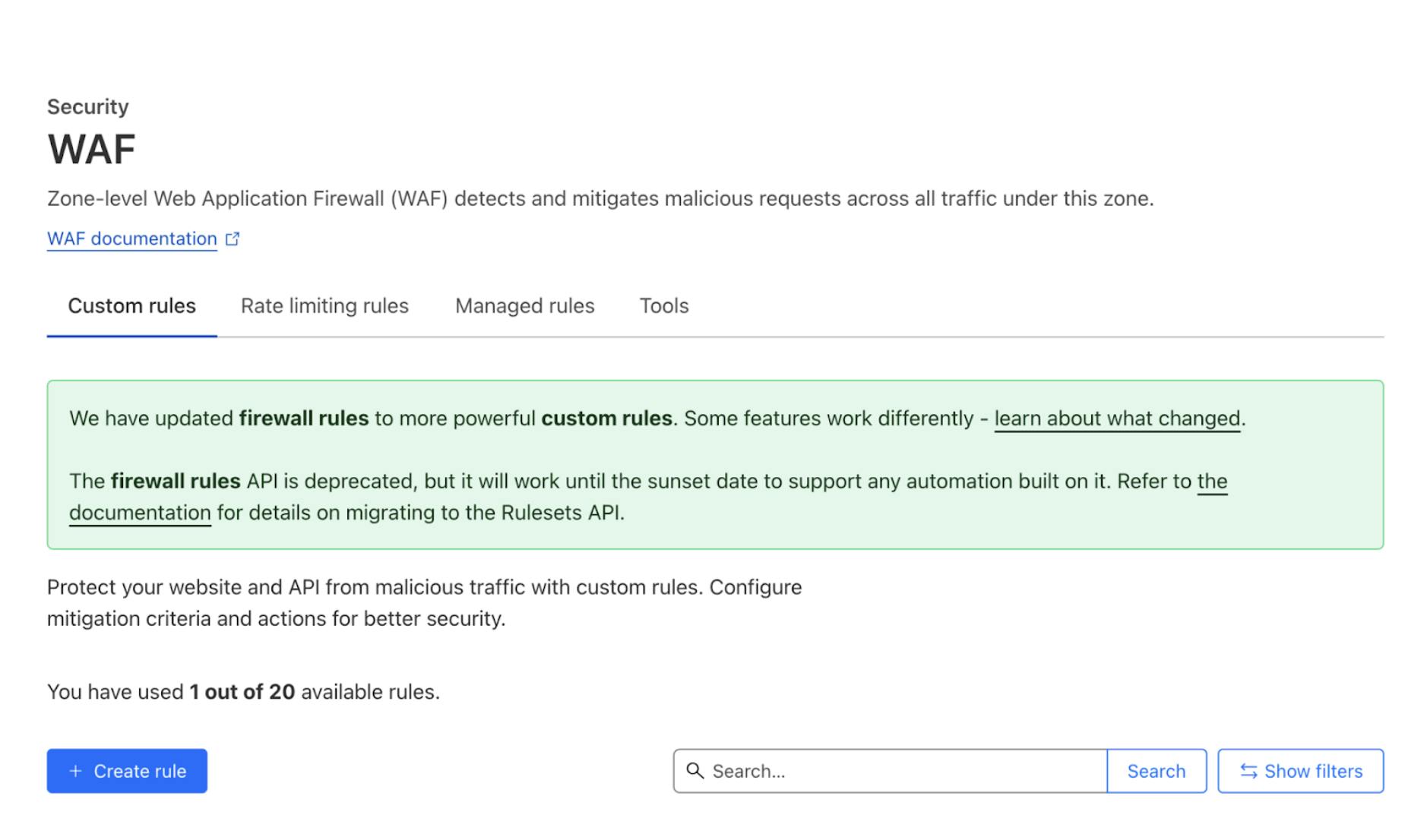 Creating a rule within WAf to allow requessts containing Salesfire in the user-agent to skip Super Bot Fight Mode.