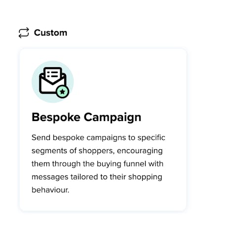 Finding the bespoke campaign in the Email & SMS dashboard 