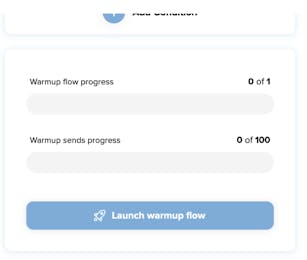 warmup process progress bar