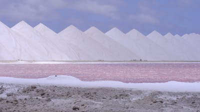 Salt pyramids of Bonaire
