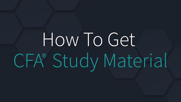 How to Get CFA Study Material