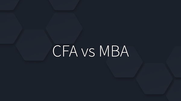 CFA versus MBA