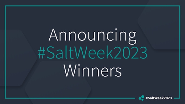 Announcing Salt Week 2023 Winners