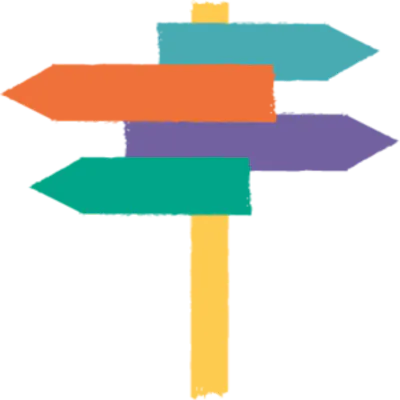 Signposts icon.