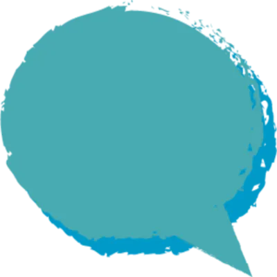 Speech bubble icon.