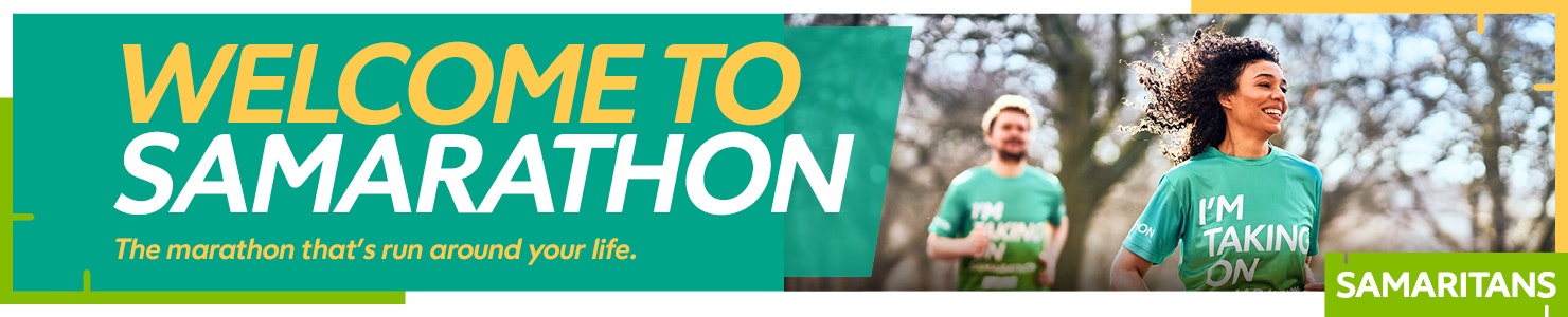 Welcome to Samarathon - two people running outdoors