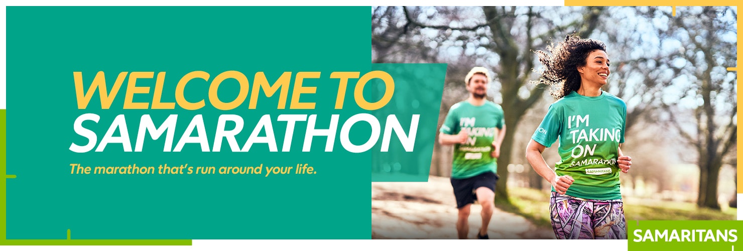 Welcome to Samarathon - two people running outdoors
