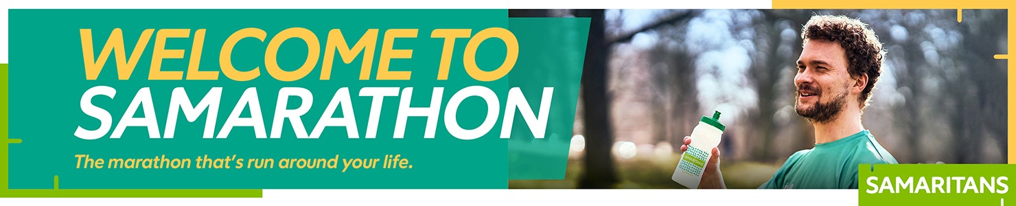 Samarathon banner - Welcome to Samarathon, the marathon that's run around your life.