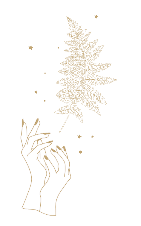 fern and hands