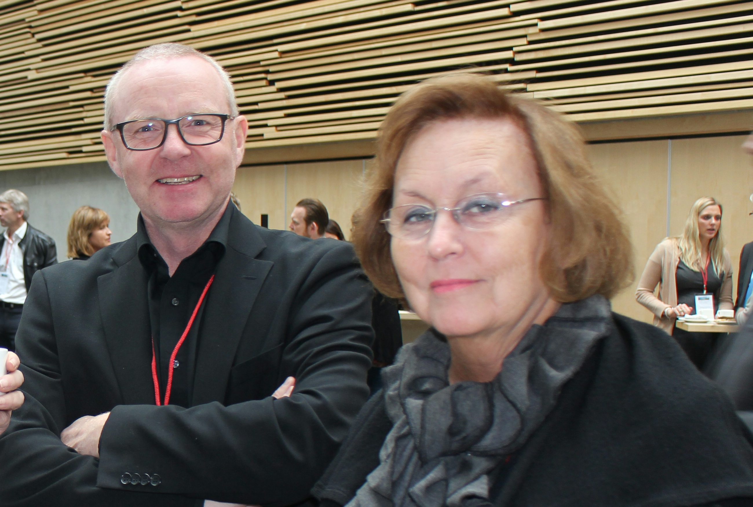 Skúli Þórðarson, þáverandi sveitarstjóri Húnaþings vestra, og Elín Pálsdóttir á landsþingi Sambandsins á Akureyri árið 2014.