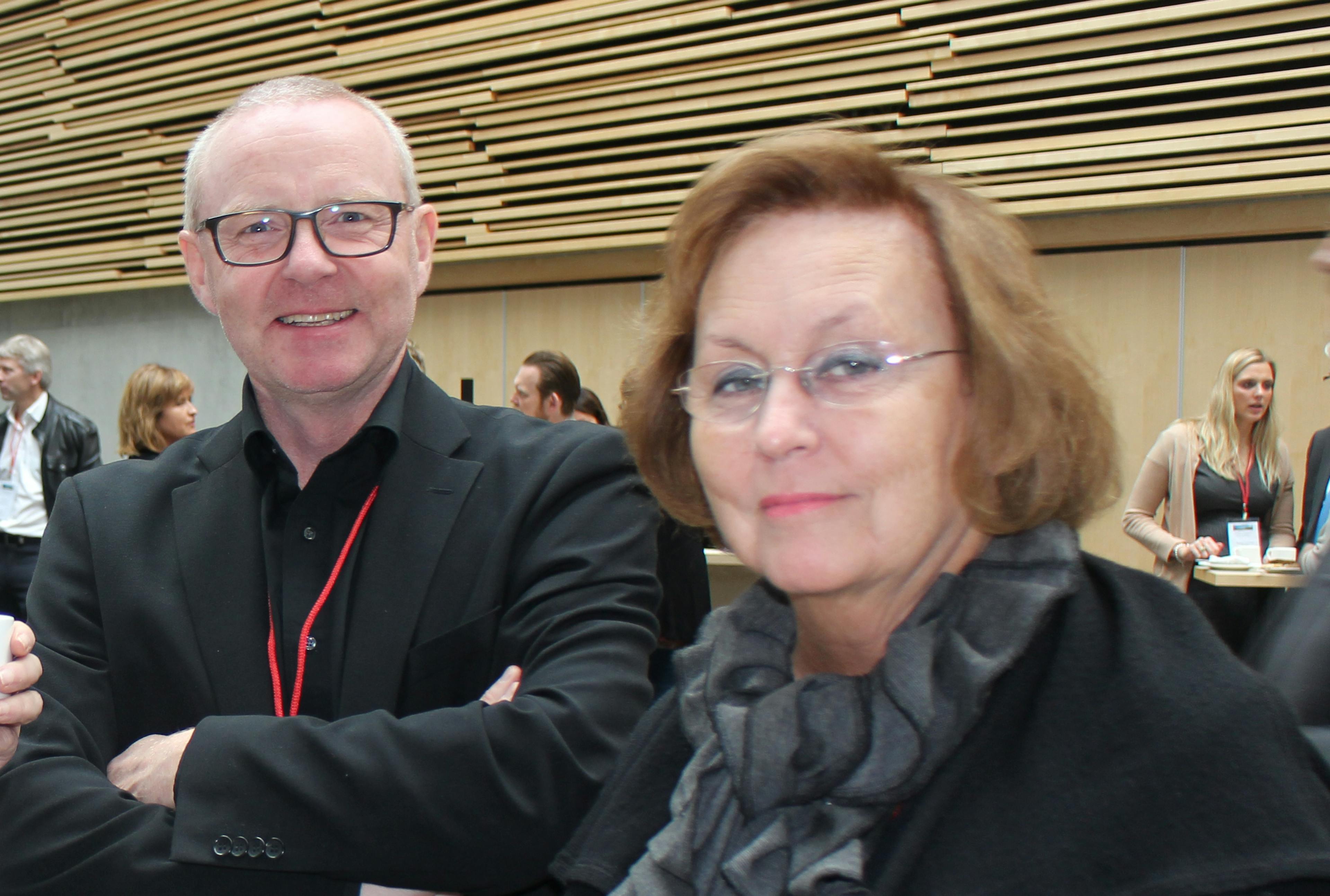 Skúli Þórðarson, þáverandi sveitarstjóri Húnaþings vestra, og Elín Pálsdóttir á landsþingi Sambandsins á Akureyri árið 2014.