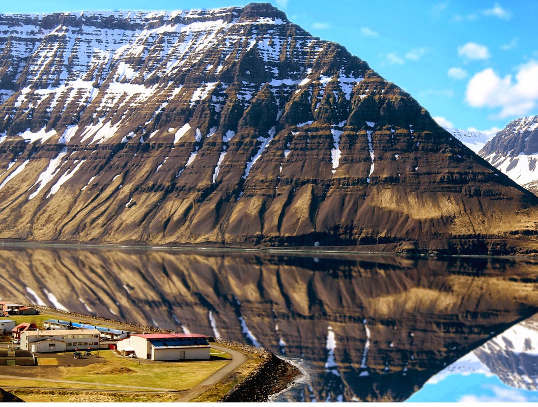 ísafjörður, fjörður, sjór, fjall, náttúra, ísland