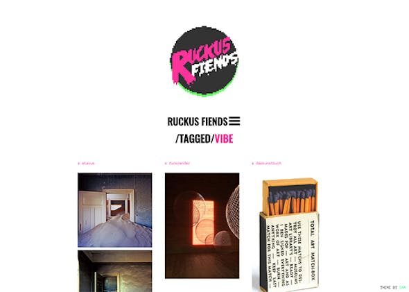 Fiendish Minimal Tumblr theme preview on the 