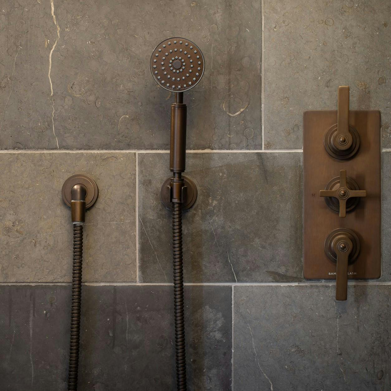 Samuel Heath LMK Pure shower in a bronze finish