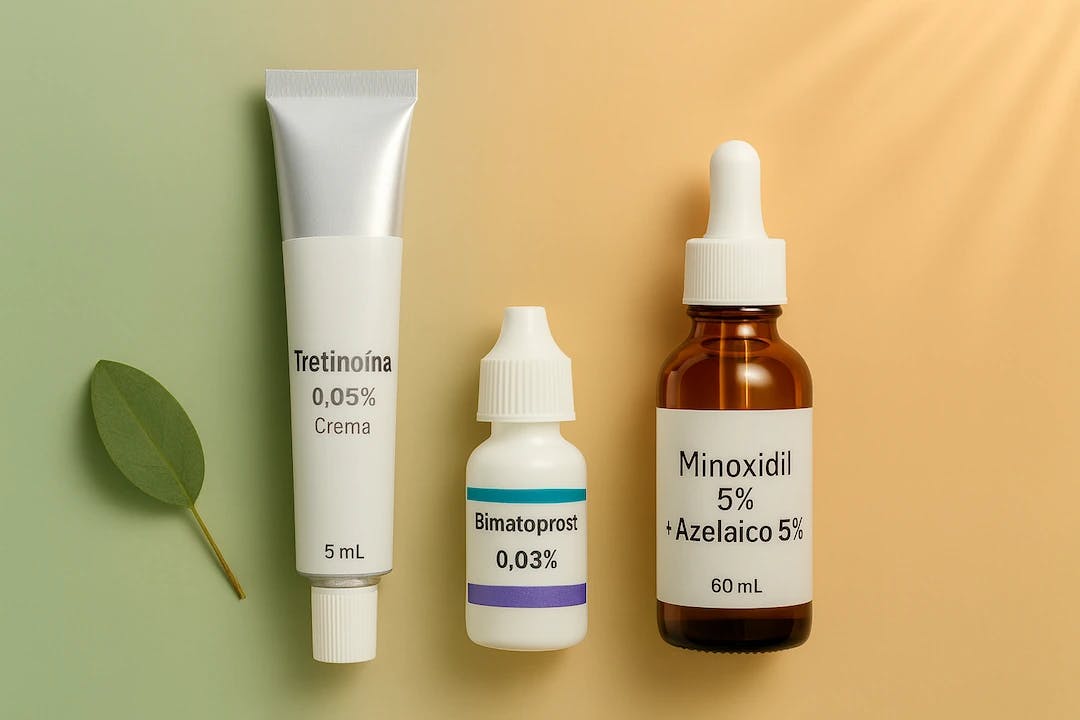 Tretinoína, Bimatoprost y Minoxidil