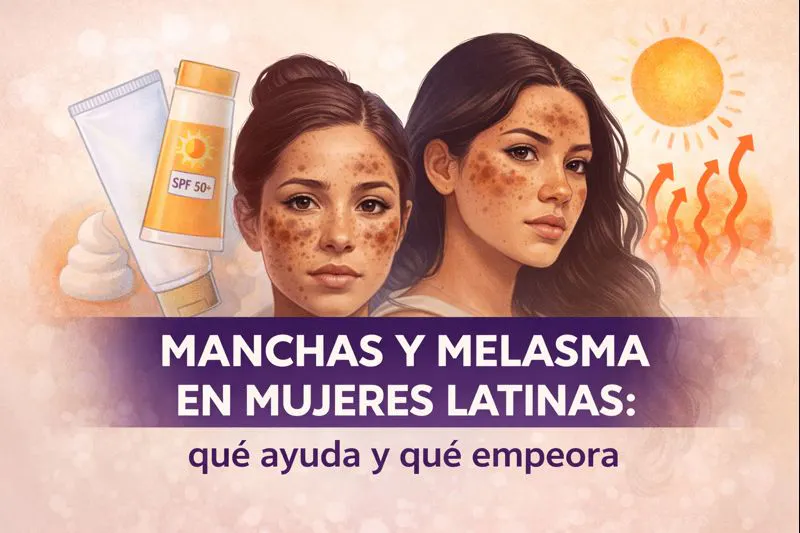 Melasma y manchas en la cara: qué las empeora y qué ayuda