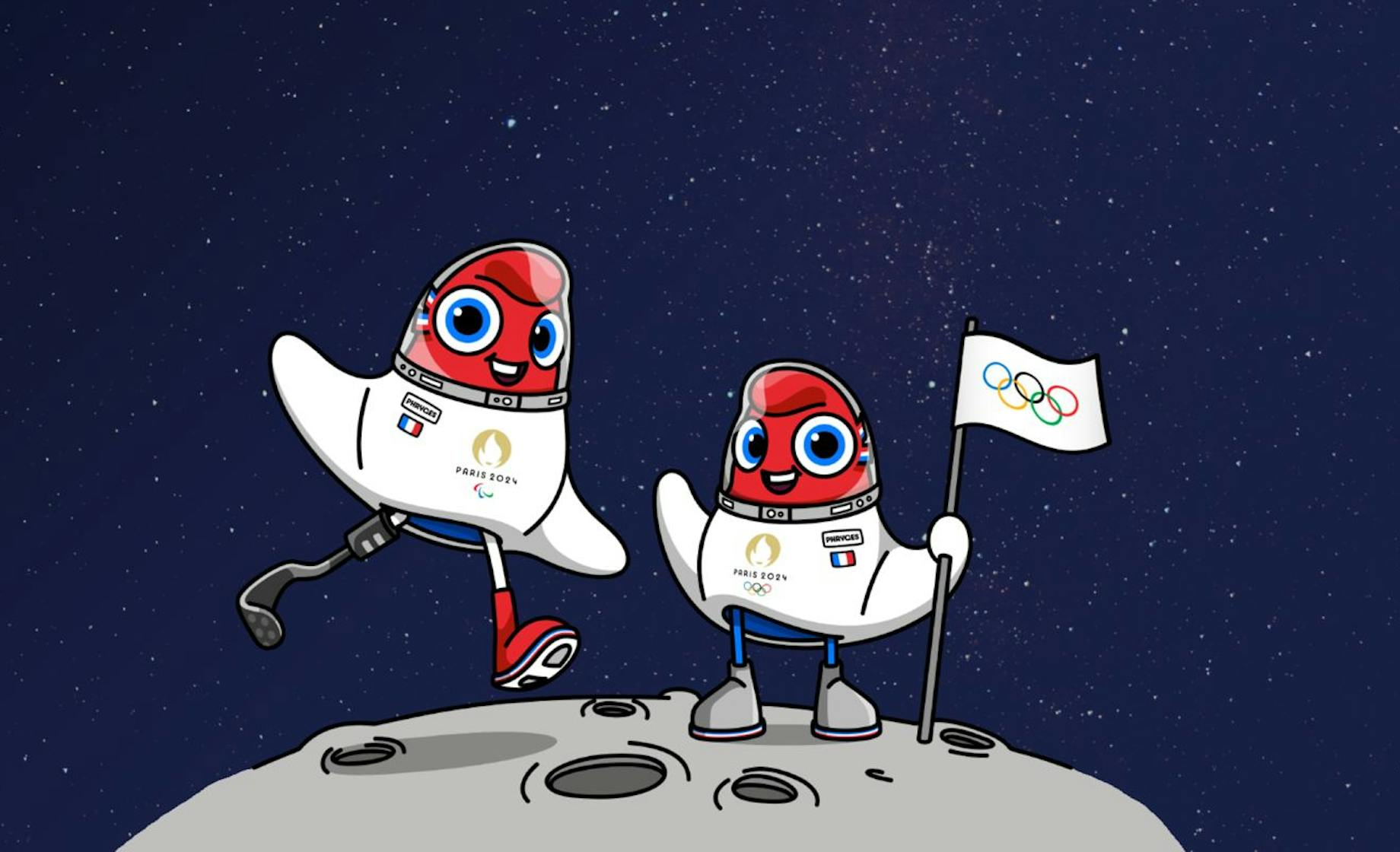 Paris 2024 astronaut mascots