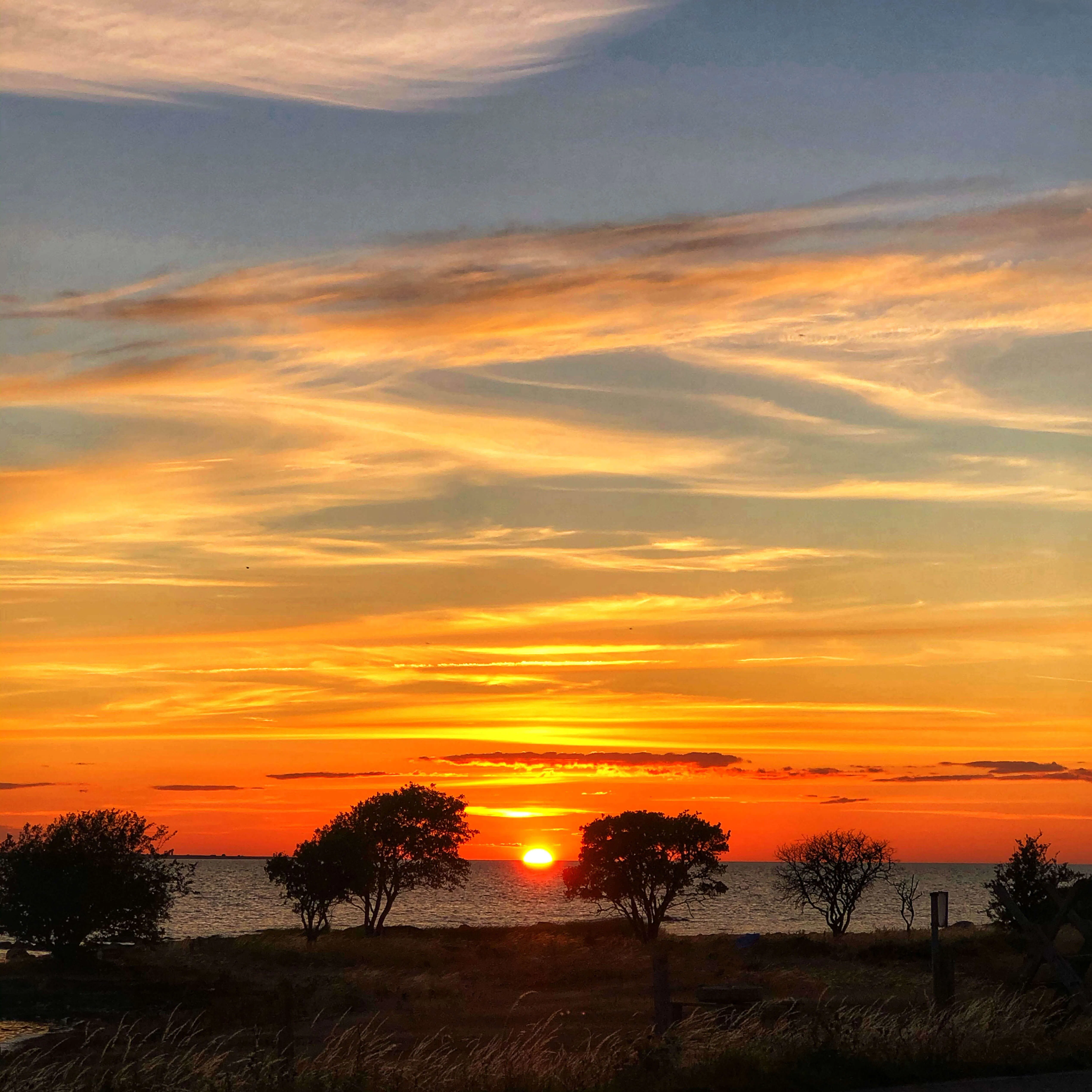 Solnedgång Västergarn Gotland