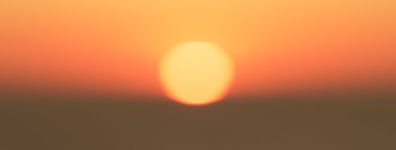 sunrise - too hot to sleep