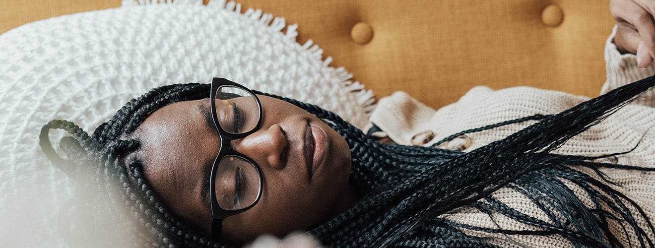 sleeping on the couch