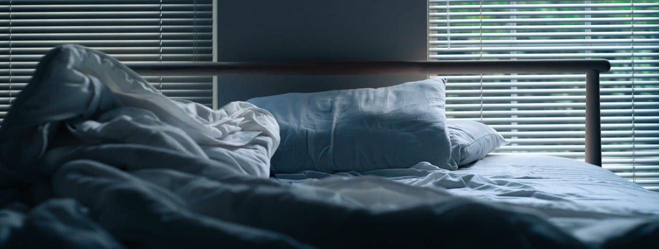 empty bed - best ac temperature for sleeping