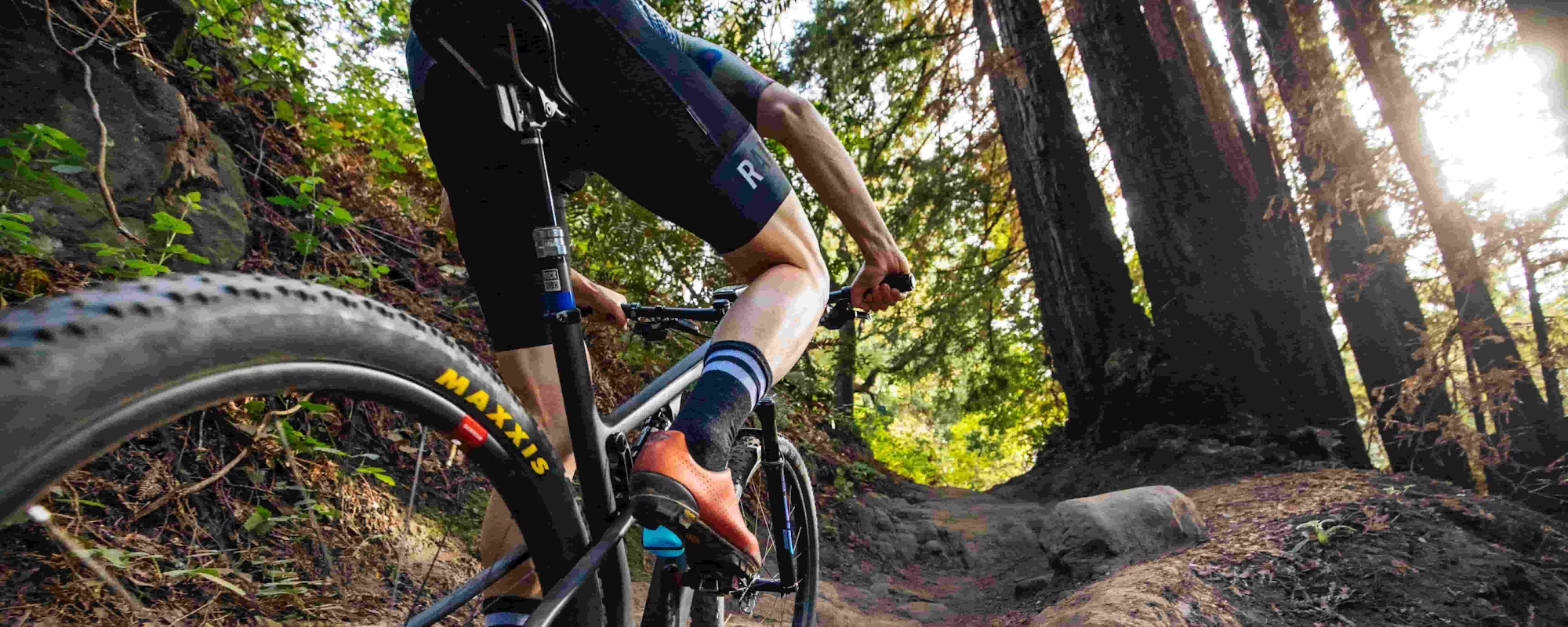 Santa Cruz htSQD xc mountain bike team riding in the woods