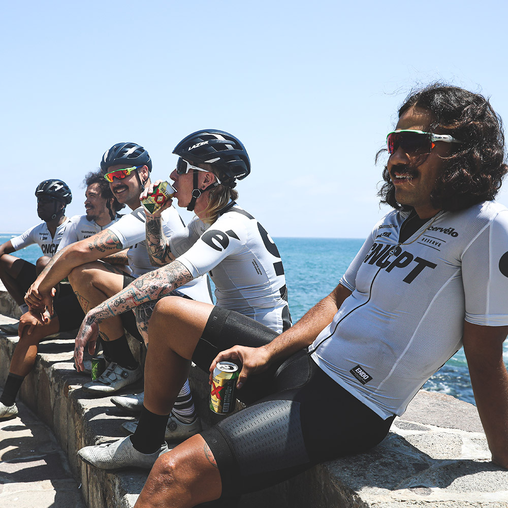 CNCPT Team sitting out by the ocean