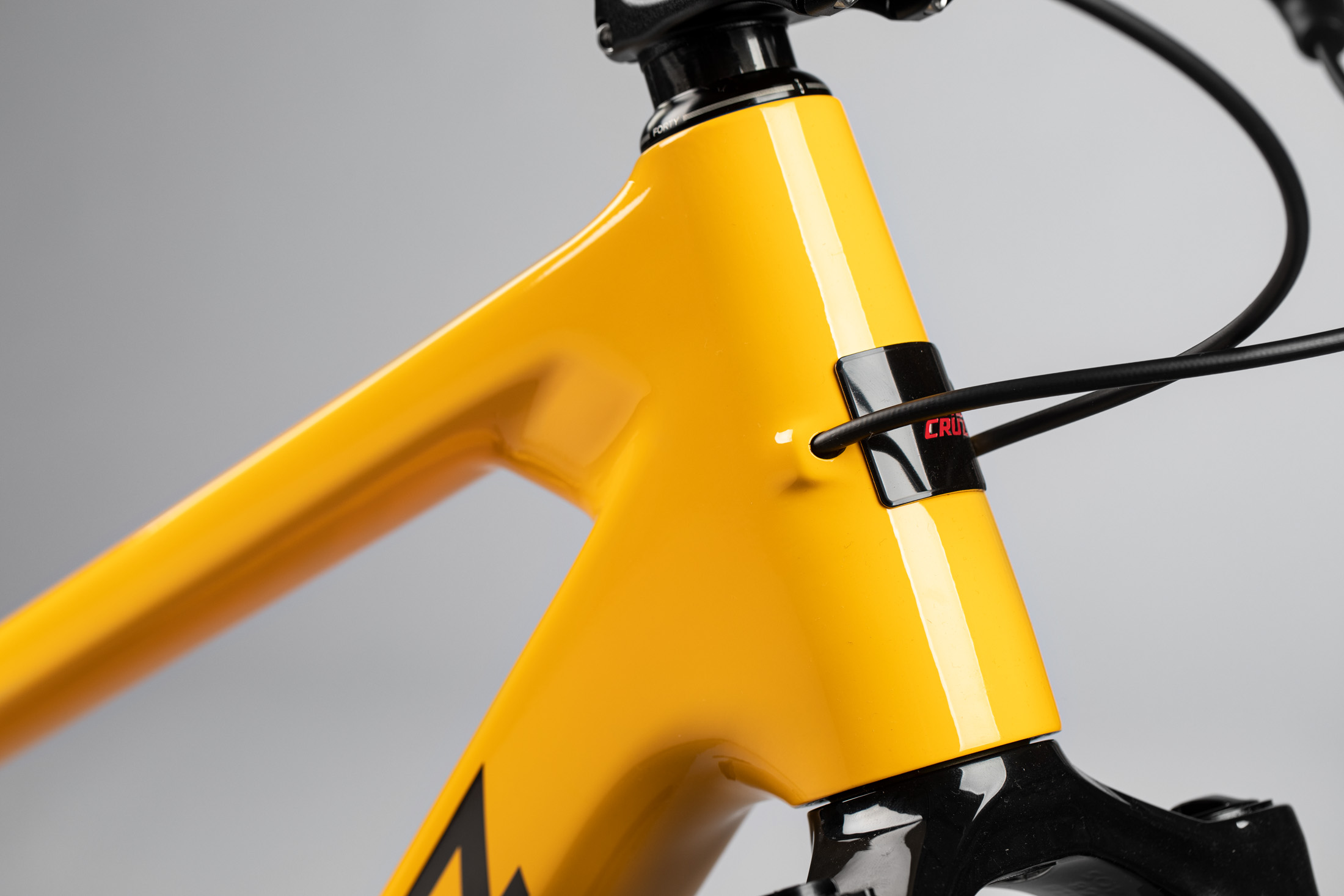 yellow mtb frame