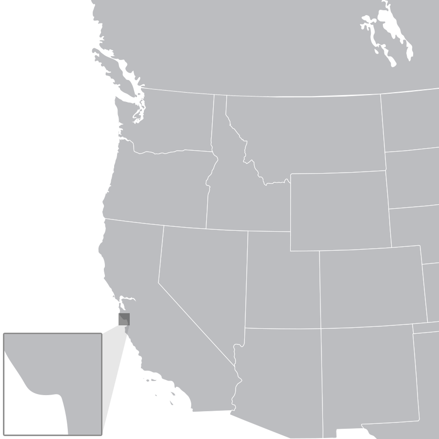 West Coast North America Map