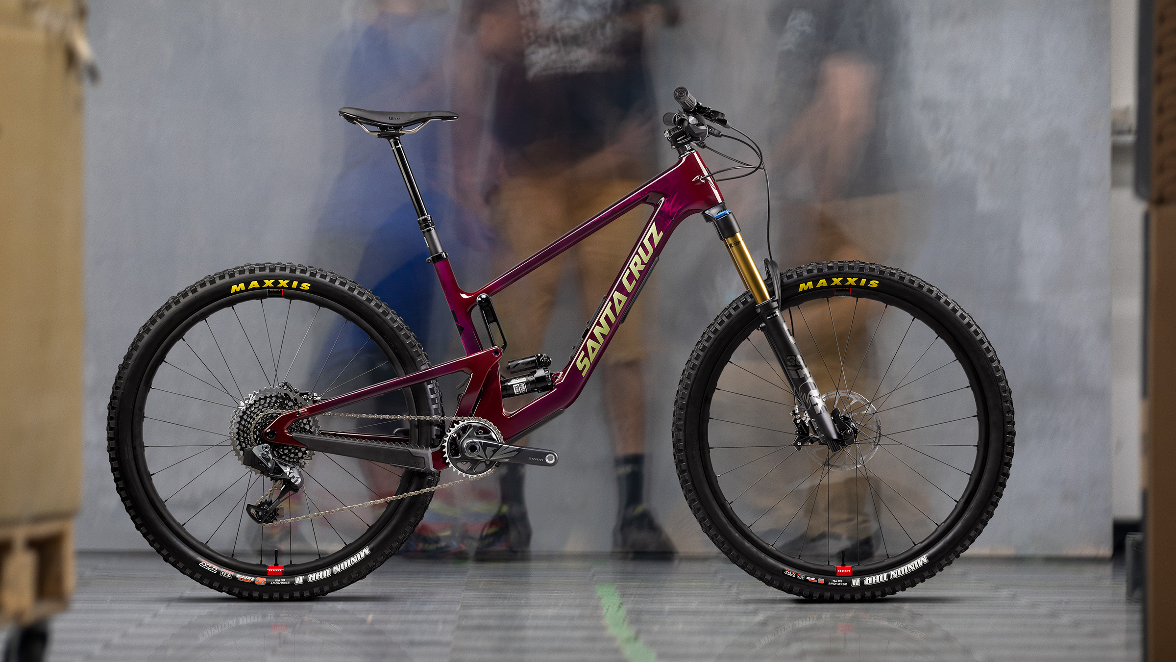 purple santa cruz bike