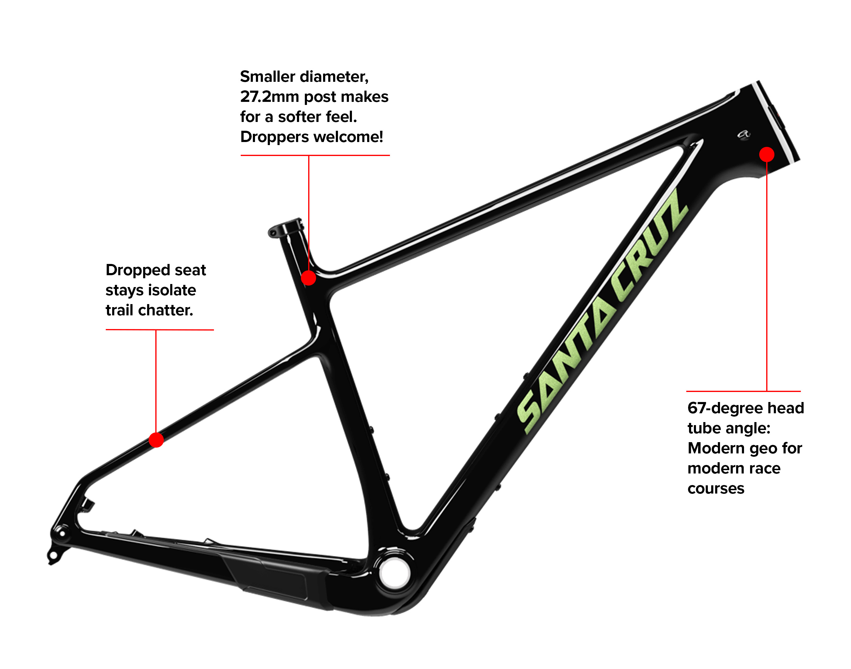 Santa Cruz Highball Carbon CC Frame Stif Mountain Bikes 47 OFF