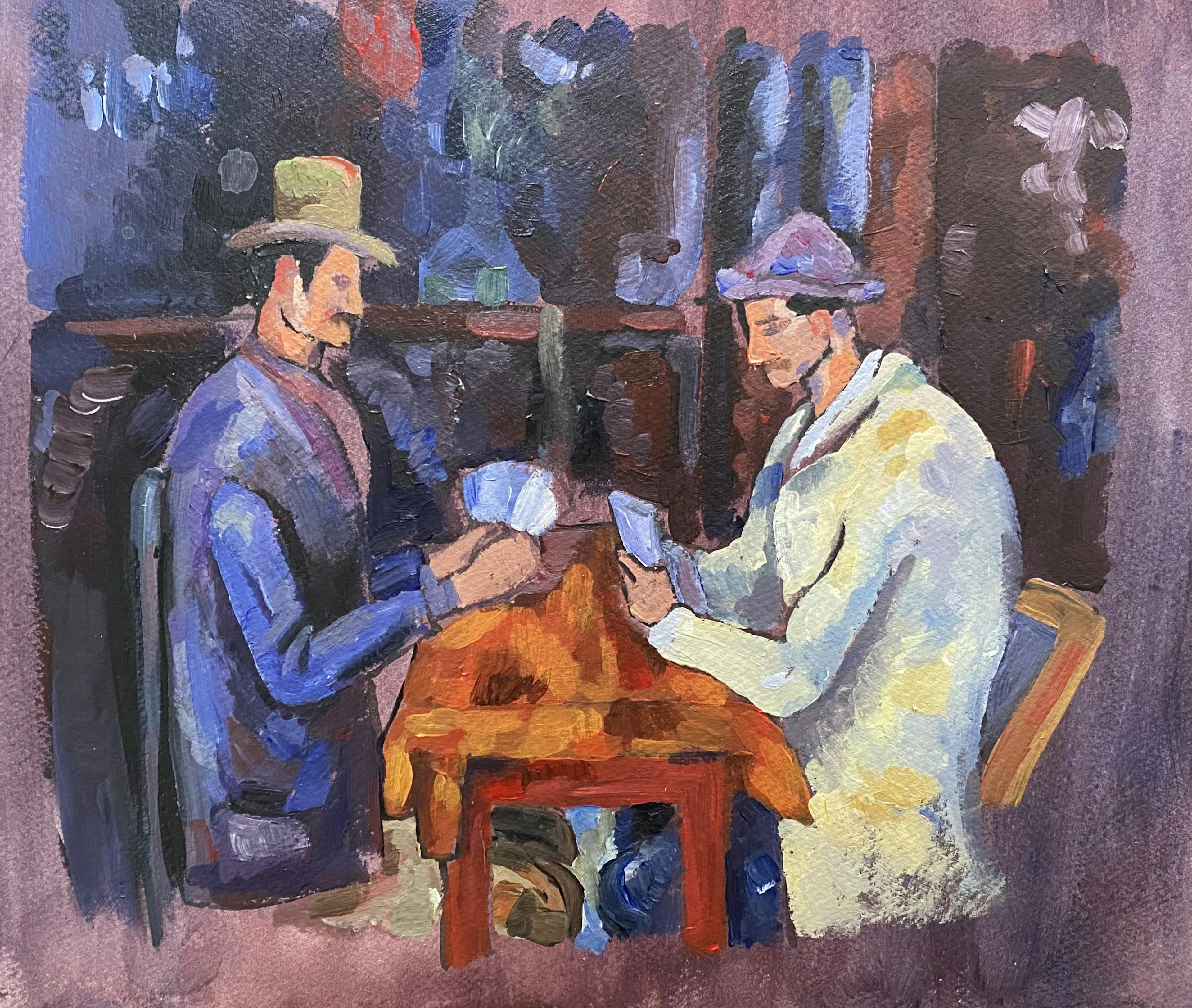 Image of Two Men Playing Cards