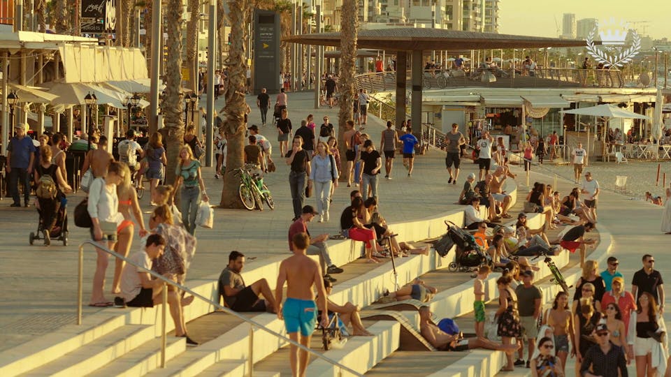 Tel Aviv Beach in the Summer