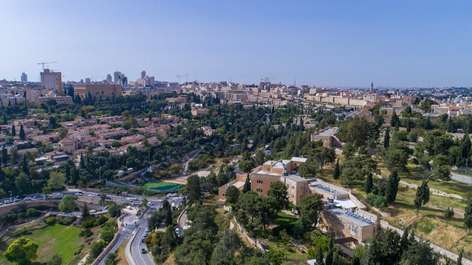 a top view image of Israel