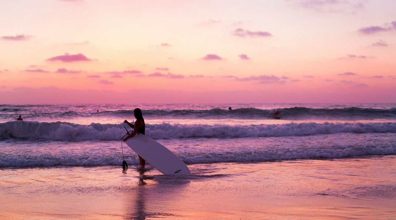 Surfer in Tel Aviv