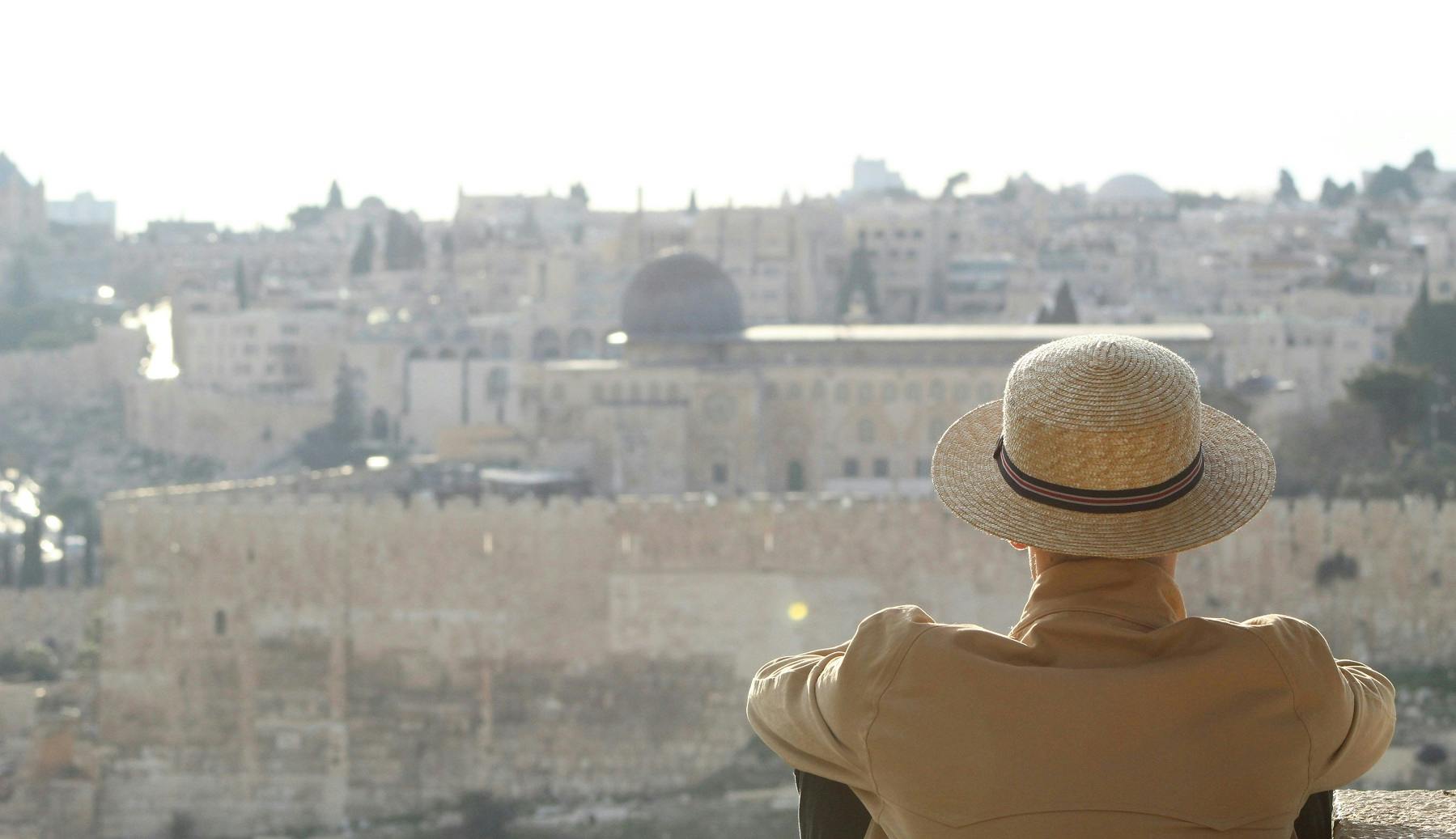 Jerusalem Mann mit Hut