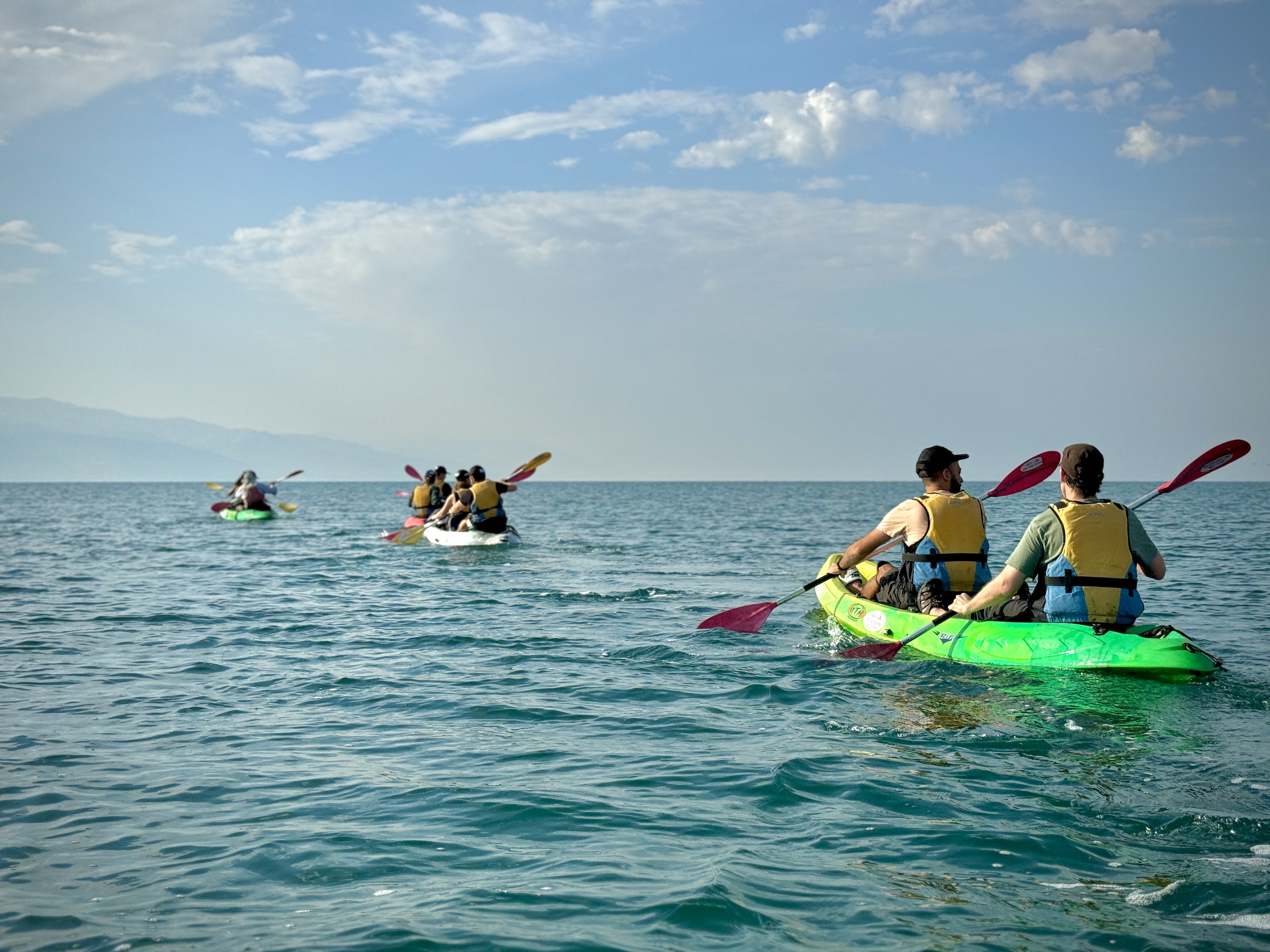 Kayak auf dem Toten Meer