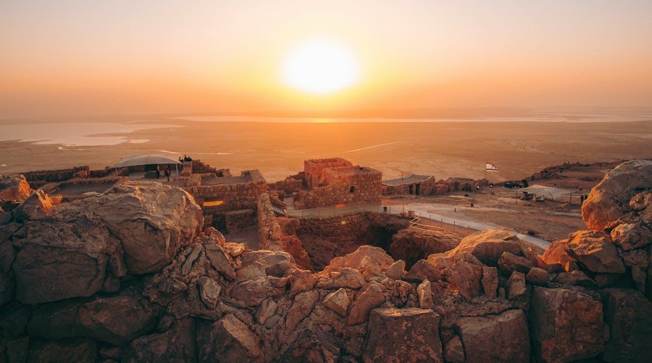 Masada Sonnenaufgang