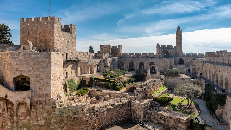 The City of David in ancient Jerusalem Citadel,
