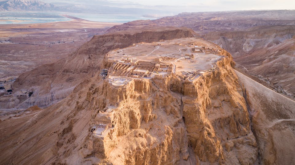 Masada. The ancient fortification in the Southern District of Israel. Masada National Park in the Dead Sea region of Israel. The fortress of Masada.