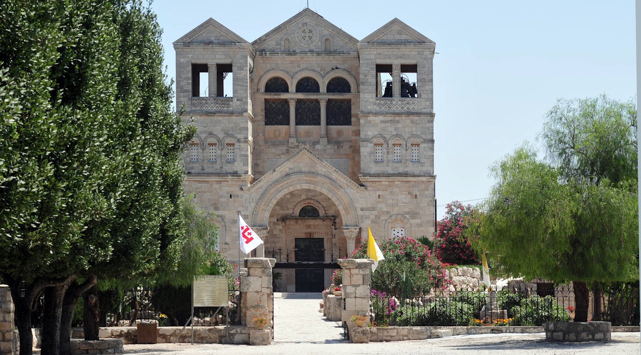 Basilica of the Transfiguration, Mount Tabor, Galilee, Israel.