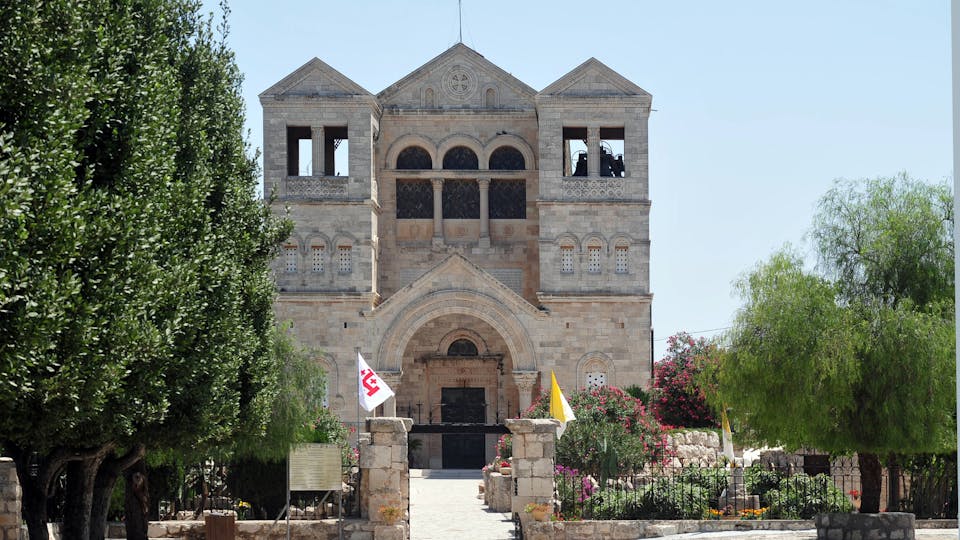 Basilica of the Transfiguration, Mount Tabor, Galilee, Israel.