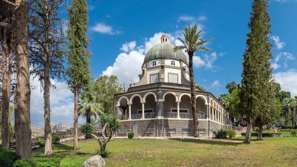 Israel. Church of the Beatitudes in Galilee.
