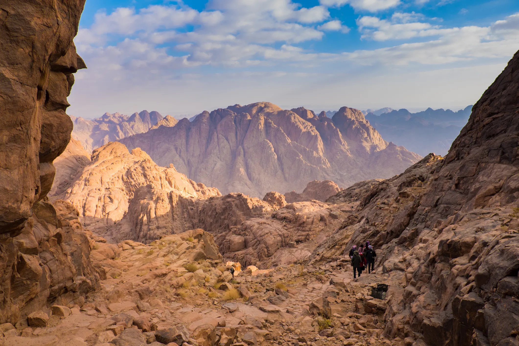 View from Mount Sinai. Egypt