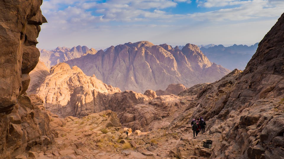View from Mount Sinai. Egypt.