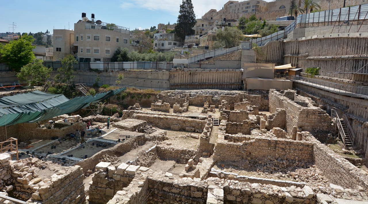 City of David, Jerusalem - Israel. It's a tourist attraction of the archaeological site