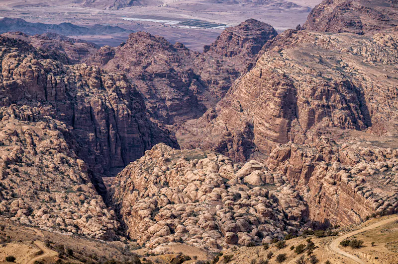 a photo of the desert landscape of Edom mountain